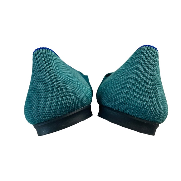 ROTHY'S  The almond Loafer Slip On Washable Ballet Flats in Blue Sage Size 10 - Picture 7 of 14